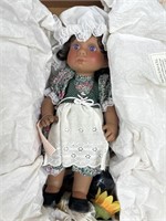 1994 Angel Kisses Country Girl Doll COA by Lee