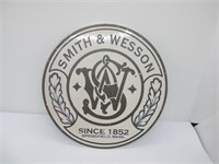 NEW ROUND SMITH & WESSON SIGN