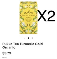 X2 Pukka Teas Turmeric Gold Tea, 20 Tea Bags