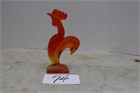 VIKING GLASS ROOSTER