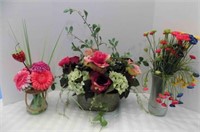 3) Flower Arrangements with Containers