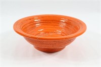 Rosenthal Netter Ceramic Orange Ribbed Bowl