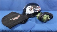 Motorcycle Helmet, Headphone Radio