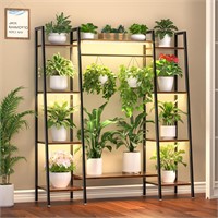 Indoor Plant Stand with Grow Lights  6 Tier