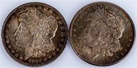 Coin 2 Morgan Silver Dollars 1884-O & 1898-O  Unc.