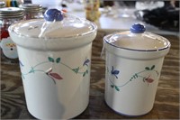 Collection of 2 Ceramic Canisters