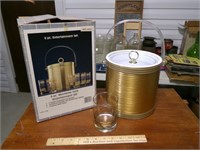 Six Piece Monterey Gold Ice Bucket & Drinking Set
