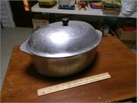 Vintage Household Insti Oval Aluminum Pot with Lid