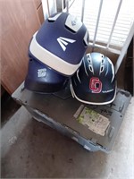 Baseball helmet with bag