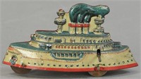 FISCHER BATTLESHIP PENNY TOY