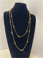 Trifari Gold Tone Necklaces 29”L