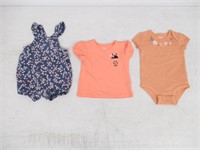 3-Pc Pekkle Babies 6M Set, T-shirt, Short Sleeve