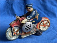 Marx Toys Police Motorcycle