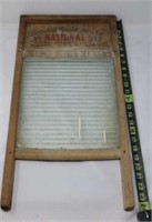Antique Ribbed Glass National Washboard Co.