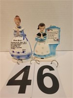 Doll Napkin Holders (2 Blue)