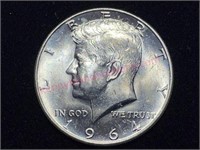 1964-D Kennedy Half Dollar (90% silver) UNC