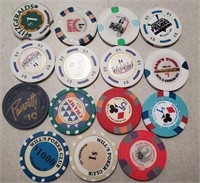 15 East Coast  Casino Chips