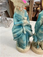 Pair of Chalkware Figures