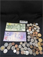Assorted Canadian Currency