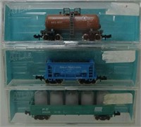 3 ATLAS PENN CENTRAL GONDOLA 42' TANK N SCALE MIB