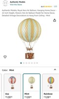 Hot Air Balloon Decor (Open Box, New)