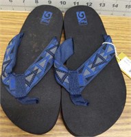 New flip flops Mosaic blue / gray size 3