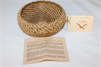 Pine Needle Basket Native American by Ellee Morgan