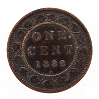 Canada Victoria 1892 Large One Cent Coin