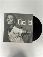 Autograph COA Diana Ross Vinyl