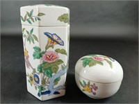 Arden Floral Porcelain Candle, Container