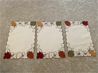 Three Fall Leaf Placemats