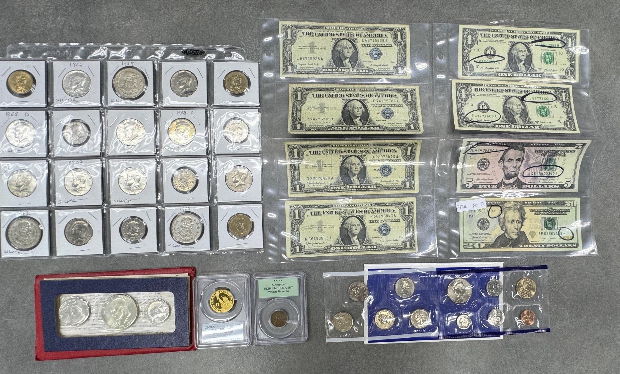 Silver Certificates, Specials, Coin Proofs etc