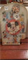 Vintage pinball game metal and plastic Mickey
