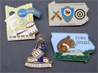 VINTAGE JAYCEE PINS