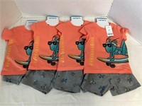 Four New Carter's 12M 2-Piece Outfit