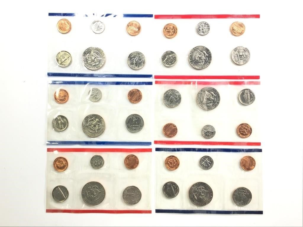 3 US Mint Sets 1984 - 1986