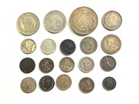 19 Foreign Silver Coins
