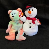 Ty Beanie Babies - Peace and Snowball