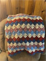 Hand-Made Crotched Afghan Blanket