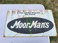 20x12 Vintage MoorMan's Metal Sign