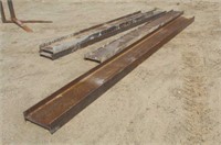 (4) Steel I-Beams, Approx 10ft-16ftx12"-14"x4"-5"