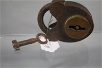 Wrought Iron padlock by WILLIAM WILCON Mfg. Co. W/