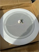 8 in. Recess-Mount Speaker w/Volume Control WHT