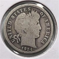 1914D Barber Dime