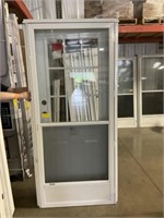 34"x76" RH Steel Door/Storm Door Combo