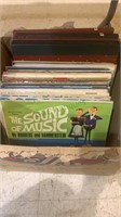 Box lot of record albums, including the sound of