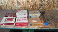 Cigar boxes , foot cobbler stand & different