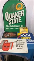 Assorted Signs incl Harley and Quaker State
