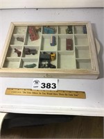 DISPLAY CASE WITH CONTENTS