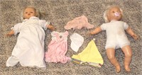 2 IRWIN DOLLS W/ CLOTHES